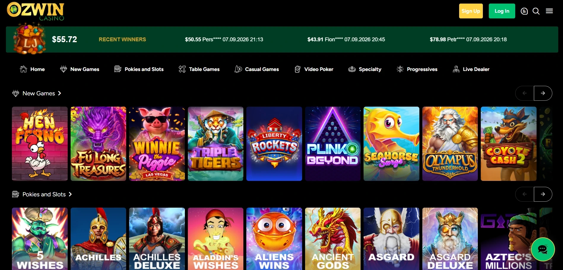 Ozwin online casino